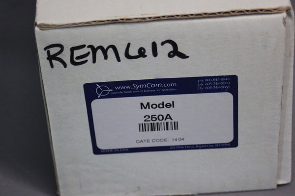 NEW SYMCOM MOTOR SAVER PROTECTOR MODEL 250 MS250-A