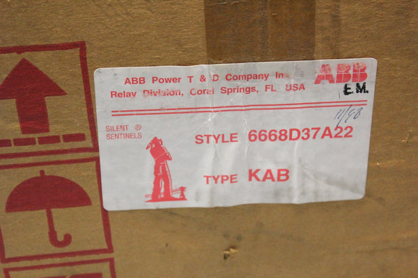 NEW ABB DIFFERENTIAL RELAY 6668D37A22