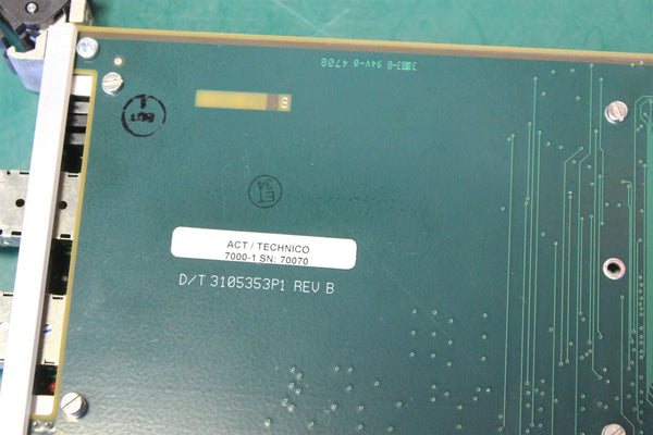 ACT cPCI CARRIER W/ CURTISS WRIGHT SCRAMNET GT200 CARD H-AS-GPM128SC-20