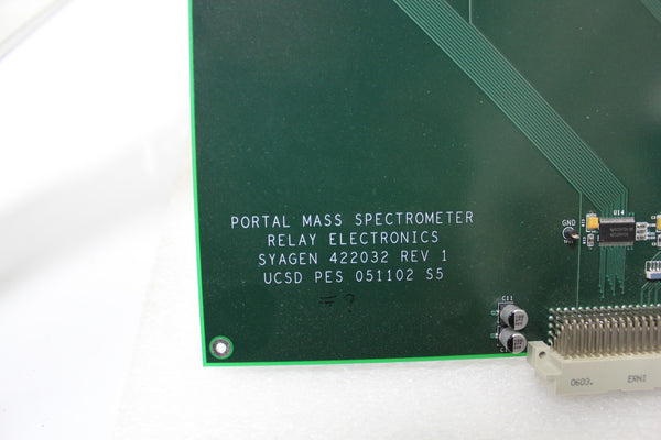 PORTAL MASS SPECTROMETER RELAY BOARD SYAGEN  (S14-2-14D)