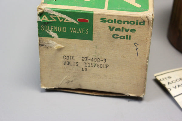 NEW OLD STOCK ASCO SOLENOID VALVE COIL 115/60HP 27-488-3