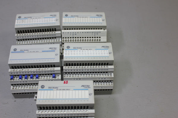LOT OF 5 ALLEN BRADLEY FLEX I/O MODULES 1794-IB16A