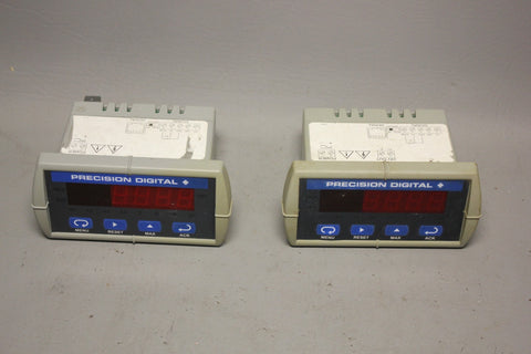 LOT OF 2 PRECISION DIGITAL TRIDENT PROCESS & TEMPERATURE METERS PD765-6R0-1