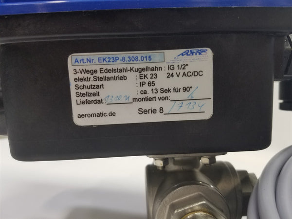Aeromatic Electric Actuator 24v Ek23p Ip65 Valve Ig 1/2"