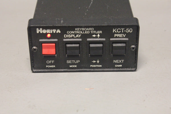 Horita KCT-50 Keyboard Controlled Titler Character Generator With Power Supply