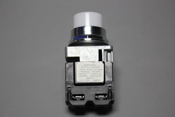 SIEMENS WHITE PILOT INDICATOR LIGHT, TRANSFORMER 52PL4EBXB W/52AAFEBB