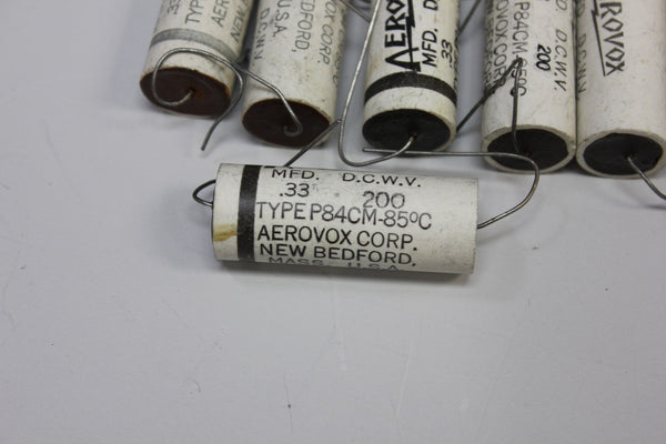 9 pcs Aerovox P84CM Ceramic Shell Capacitor