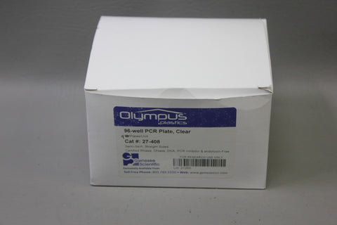 OLYMPUS 96 WELL PCR PLATE 27-408 SEMI SKIRT 9 QTY NEW