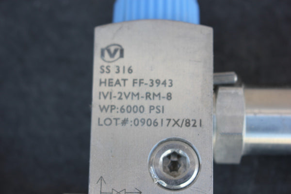 UN IVI STAINLESS STEEL 2-WAY MANIFOLD  IVI-2VM-RM-8