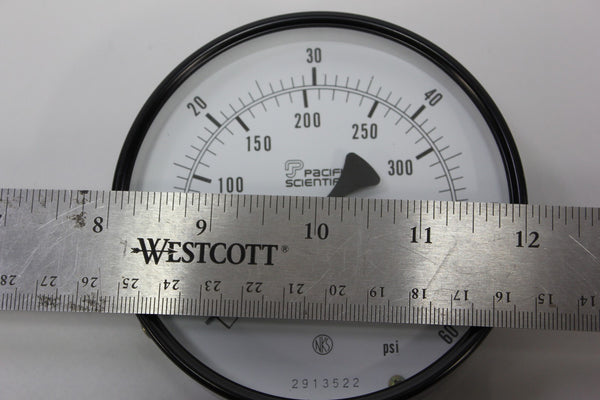 Pacific Scientific (NKS) 4" Pressure Gauge 0-60 PSI 0-400 kPa 