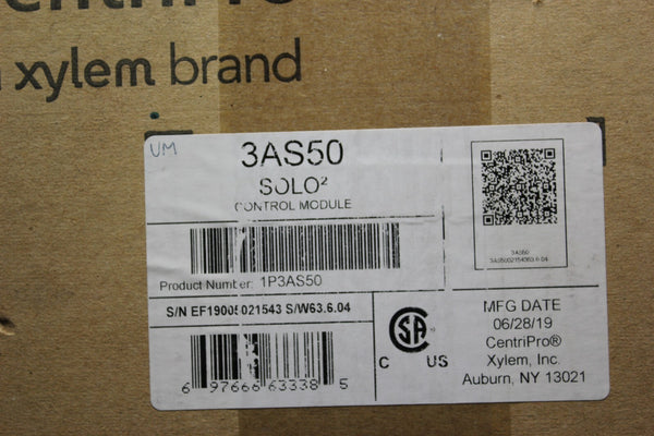 NEW XYLEM CENTRIPRO AQUAVAR SOLO 2 SUBMERSIBLE PUMP CONTROLLER VFDB050213F3RC