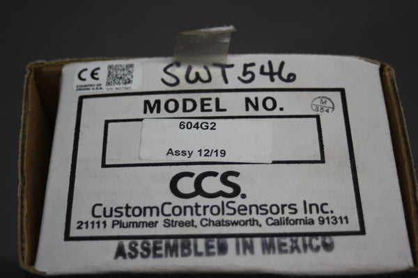 NEW CCS HIGH PRESSURE SWITCH  CCS 604G2