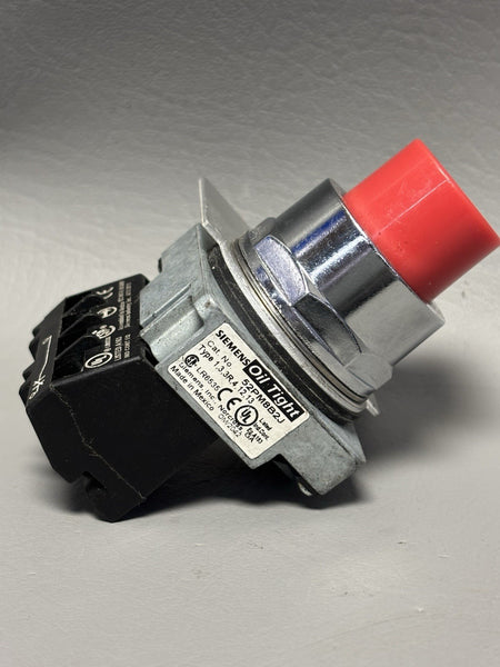 SIEMENS PUSHBUTTON EXTENDED RED 52PM8B2J