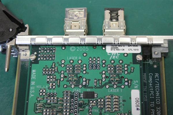 ACT cPCI CARRIER W/ CURTISS WRIGHT SCRAMNET GT200 CARD H-AS-GPM128SC-20 #3