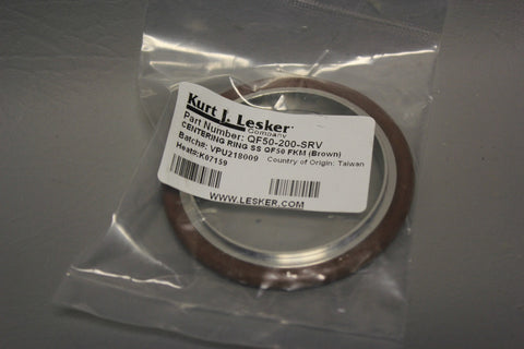Kurt J. Lesker - QF50-200-SRV- Stainless Centering Ring Fluorocarbon - YOU GET 4