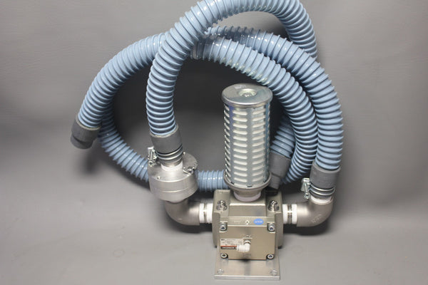 UNUSED SMC AIR OPERATED VALVE WITH HOSES VPA3165V-10