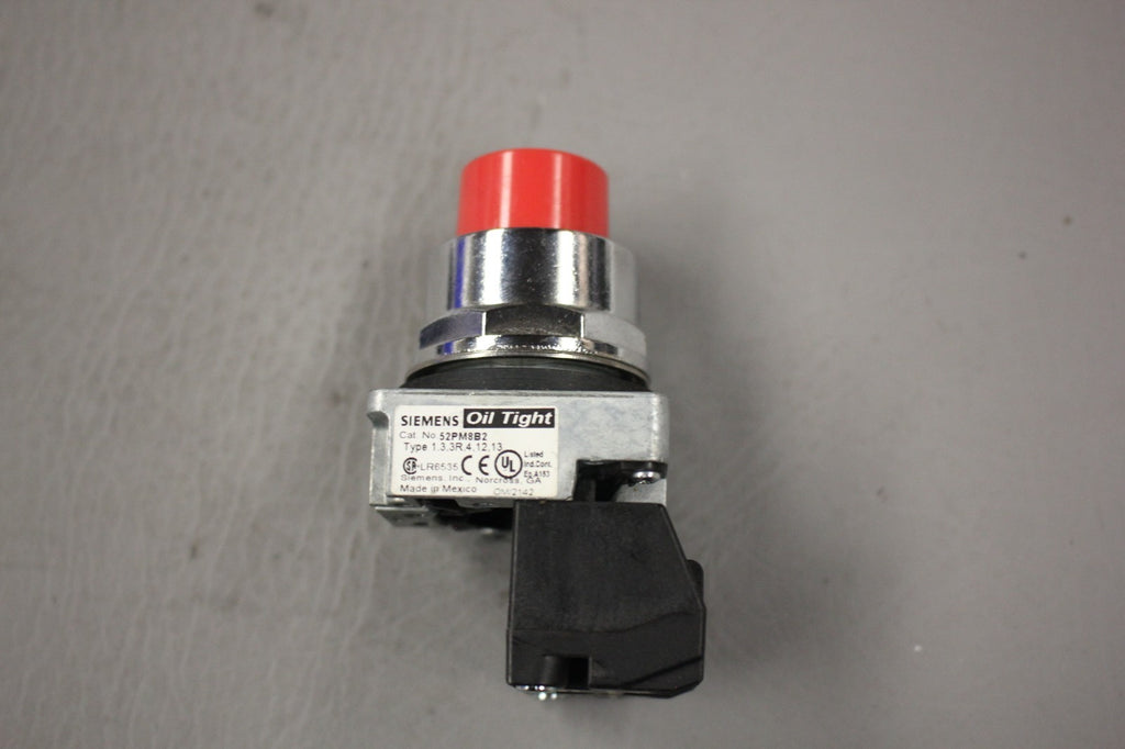 SIEMENS PUSH BUTTON RED 52PM8B2