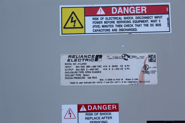 RELIANCE LIQUIFLO WATER COOLED 350HP AC DRIVE 41L4060