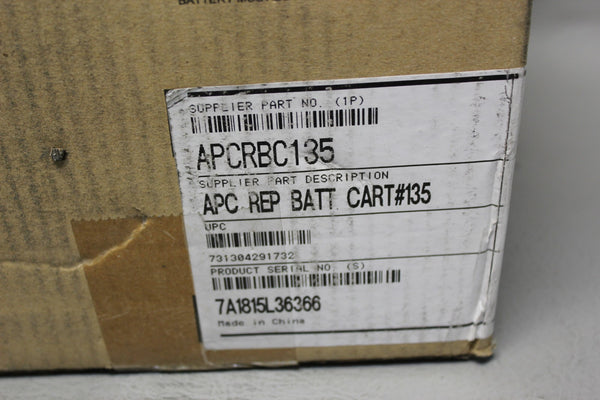NEW APC UPS BATTERY CARTRIDGE #135  APCRBC135