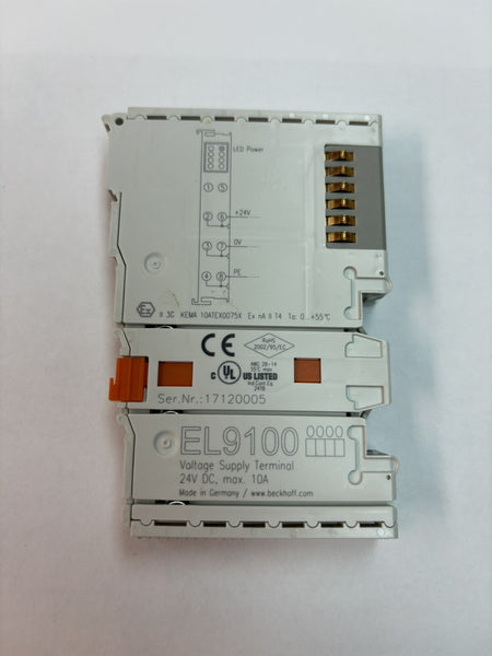 Beckhoff EL9100 Voktage Supply Terminal 24v 17120005