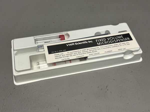 New VWR Scientific Fixed Volume Microdispenser 3-606-086