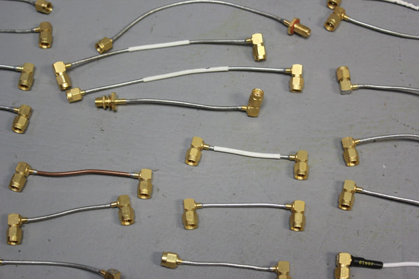 LOT OF 62 MISC. RF MICROWAVE CABLES