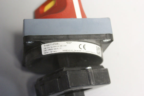 SIEMENS EMERGENCY OFF SWITCH 3VA9277-0FK45