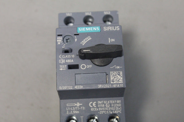UNUSED SIEMENS MOTOR PROTECTION CIRCUIT BREAKER 3RV2021-4FA10