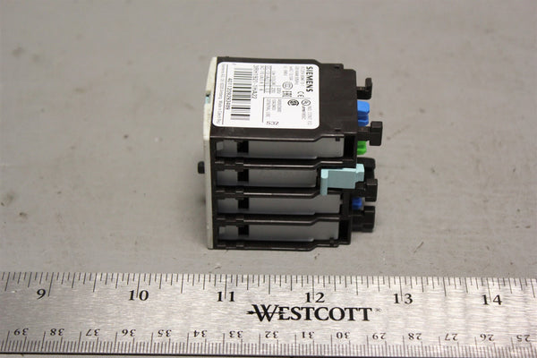 Unused SIEMENS AUXILIARY SWITCH CONTACT BLOCK 3RH1921-1HA22