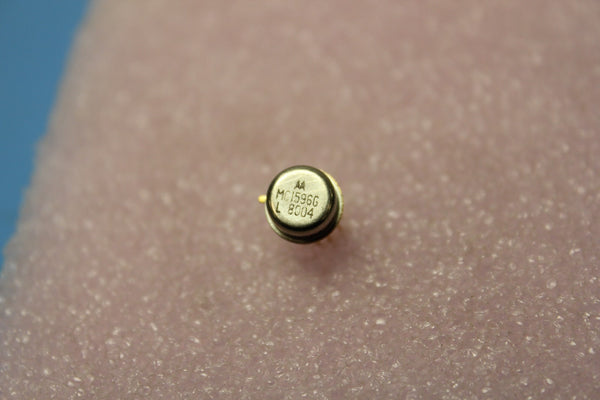 Unused Motorola Balanced Modulator/Demodulator Metal Can Gold 10 Pin MC1596G