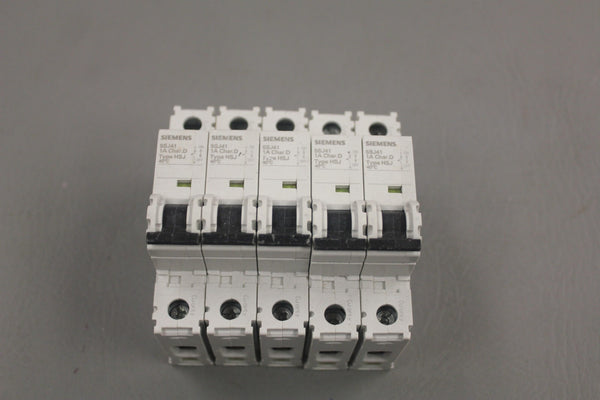 LOT OF 5 SIEMENS MINIATURE CIRCUIT BREAKER 5SJ4101-8HG40