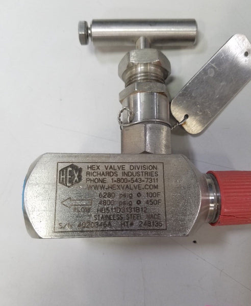 RICHARDS HEX valve HB511D3131B12  S/N 4020346A