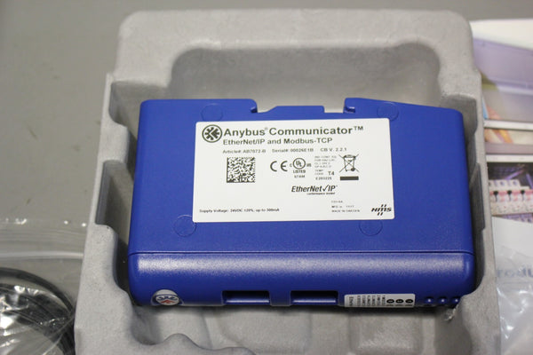 NEW ANYBUS ETHERNET/IP & MODBUS-TCP COMMUNICATOR AB7072-B