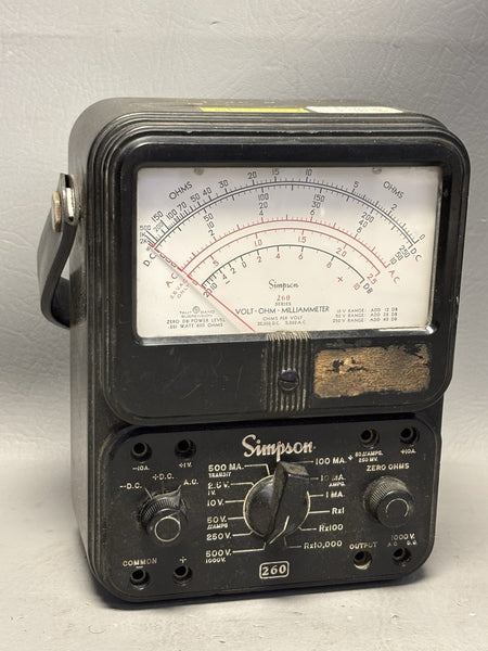 Vintage Simpson 260 Analog Multimeter