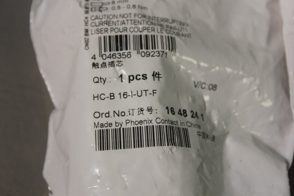 3 NEW PHOENIX CONTACT 16 POS CONTACT INSERT HC-B 16-I-UT-F 1648241