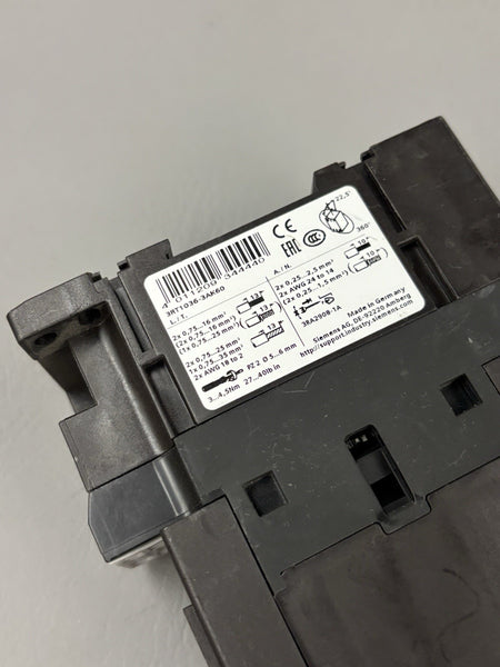 UNUSED SIEMENS POWER CONTACTOR 3RT1036-3AK60