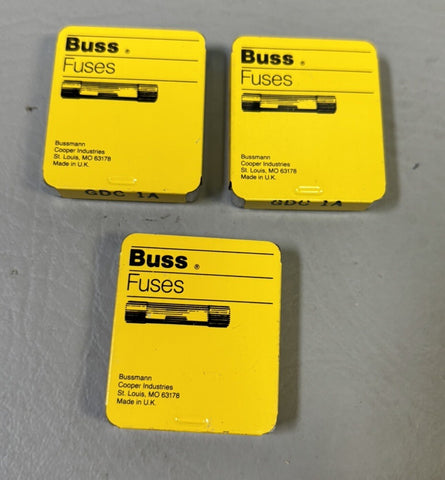 3 packs of (15) - Bussmann GDC-1A Buss Fuse