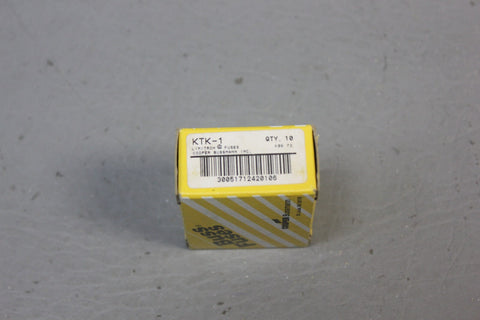 1 BOX OF 10 NEW BUSSMANN BUSS KTK-1 FUSES