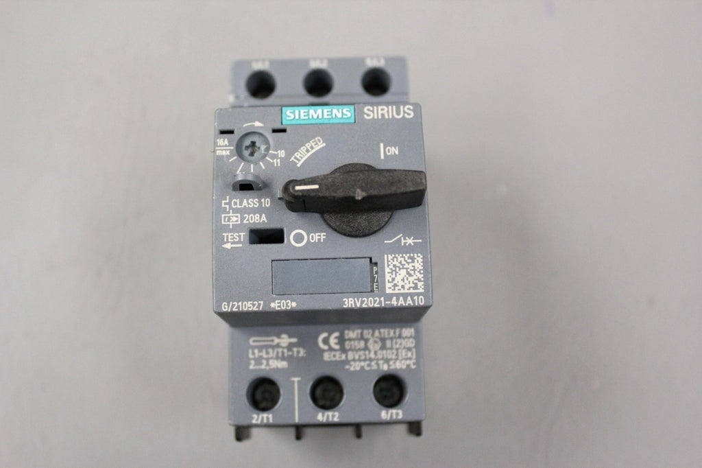 SIEMENS SIRIUS CONTACTOR MOTOR STARTER 3RV2021-4AA10