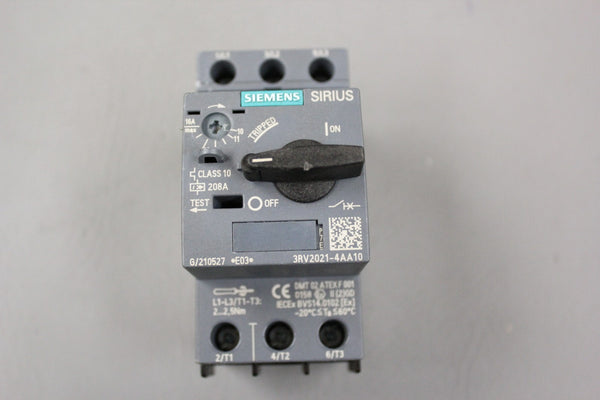 SIEMENS SIRIUS CONTACTOR MOTOR STARTER 3RV2021-4AA10