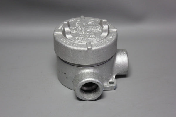 NEW CROUSE HINDS EAJT36, 1" HUB, ALUMINUM, T-TYPE EXPLOSIONPROOF OUT LET BOX