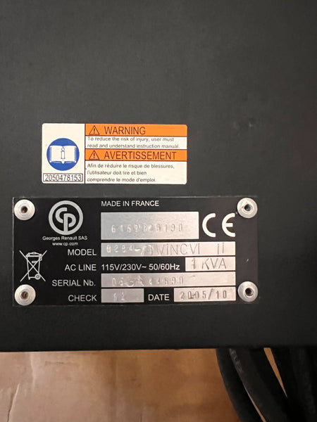 CP GEORGES RENAULT SPINDLE CONTROLLER 8284-/TwinCVI II