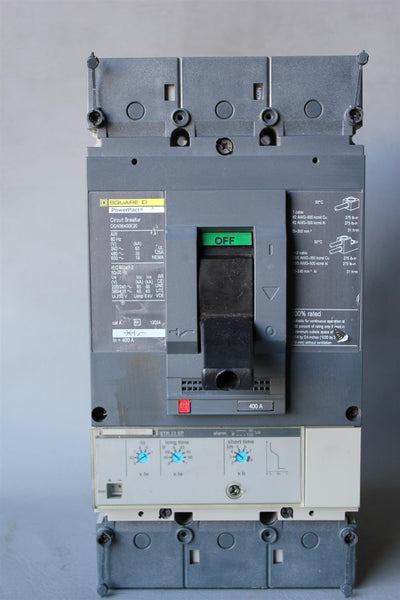 SCHNEIDER/SQUARE D POWERPACT 400A CIRCUIT BREAKER WITH TRIP UNIT DGN36400E20