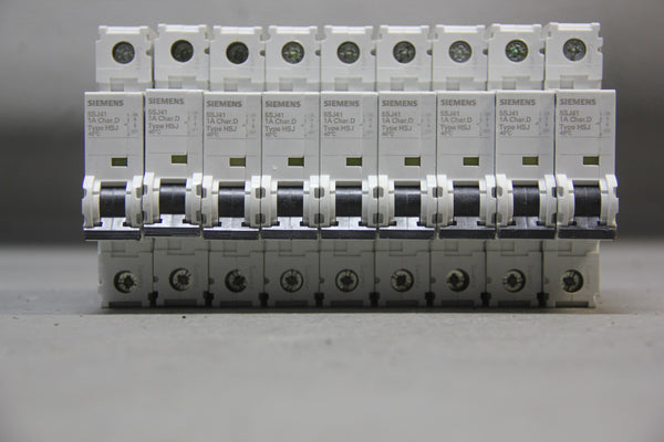 LOT OF 9 UNUSED SIEMENS CIRCUIT BREAKERS 5SJ4101-8HG40