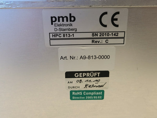 PMB LASER POWER SUPPLY ROFIN COHERENT HPC 813-1