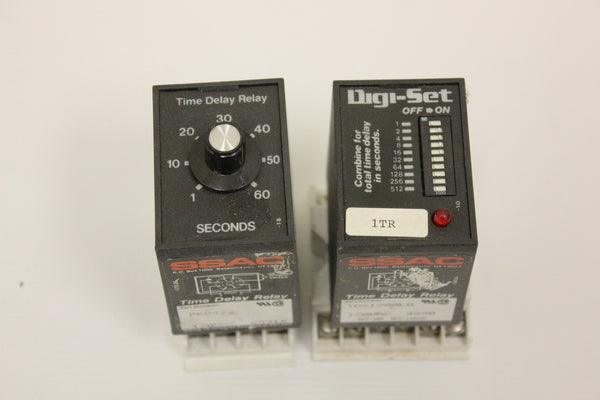 SSAC Digiset PRB43 + TDS120ALD Time Delay Relay 120 VAC 