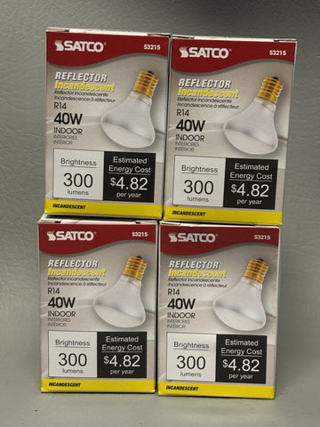 4- New 40w LAVA LAMP R type R14 flood 130v surge 120v reflector light bulb