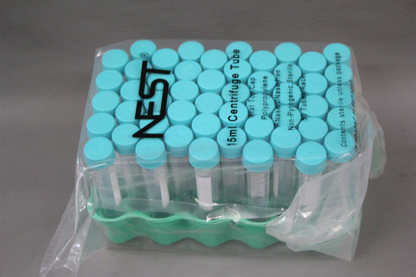 NEW PACK OF 50 NEST 15ml CENTRIFUGE TUBES 601051