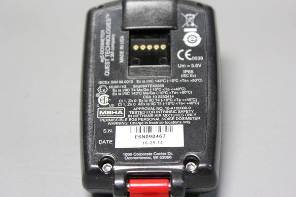 5 3M Quest Technologies The EDGE eg5 Noise Dosimeters + Calibrator QC-10 + Dock