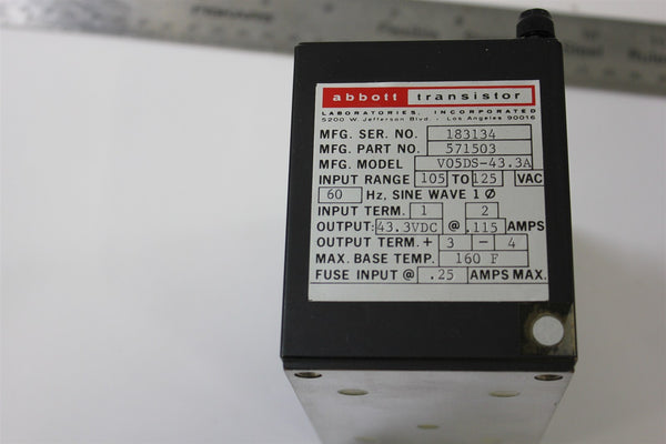 Abbott Transistor V05ds-43.3a 